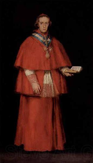 Francisco de Goya Portrait of Cardinal Luis Maria de Borbon y Vallabriga